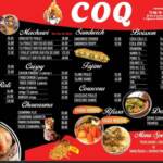 Menu COQ Tour Eiffel Casablanca February 2024 521019-713900